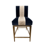 bradshaw designs furniture navy blue velvet counter stool