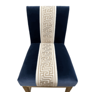 bradshaw designs navy blue velvet counter stool