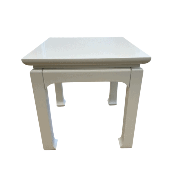 bradshaw designs furniture white lacquer side table