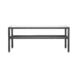 grey shagreen console overview
